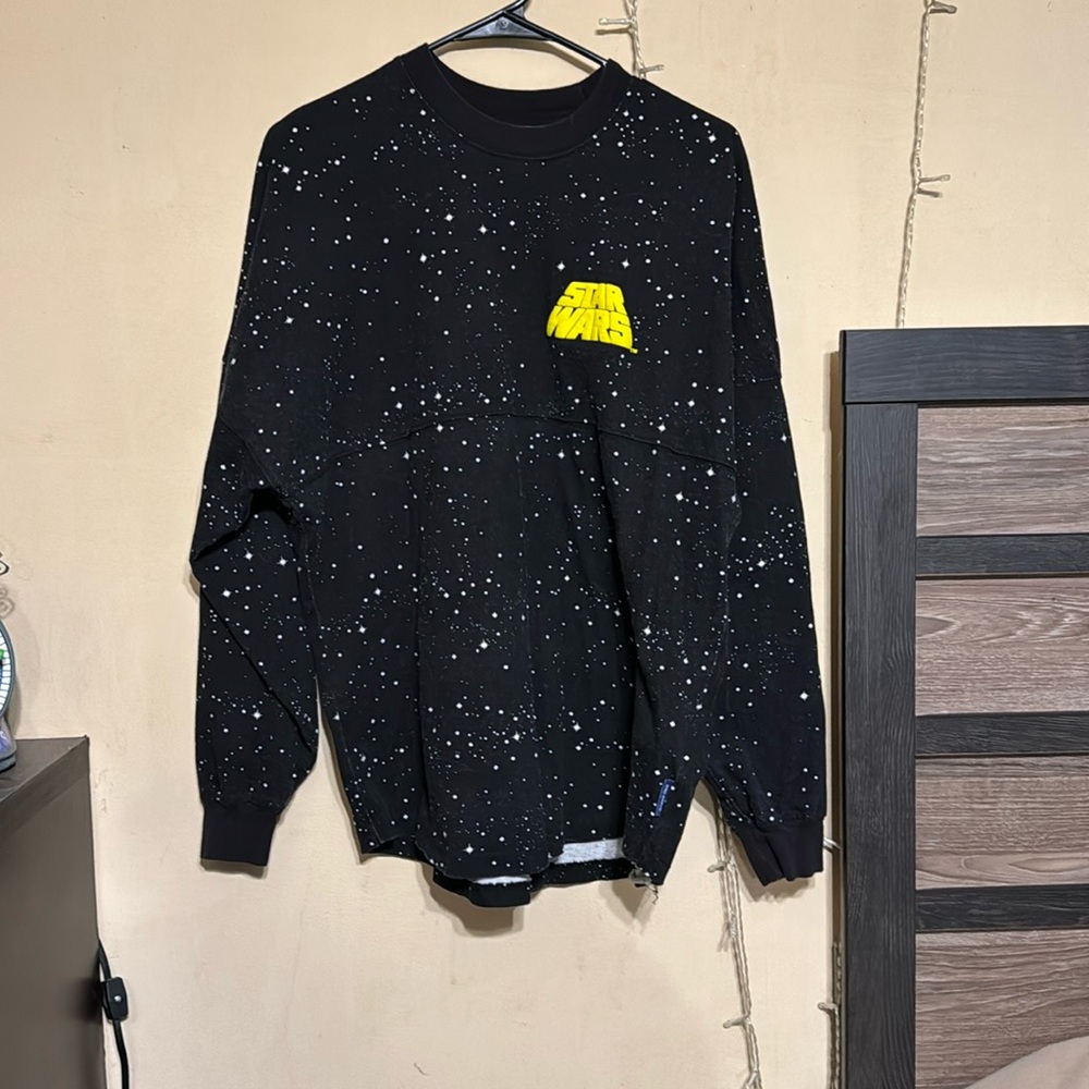 Disney Star Wars Spirit Jersey - Black Long Sleeve - Galaxy - size Medium
